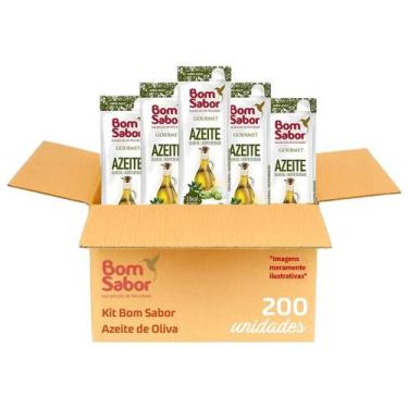 Imagem de Azeite Stick Sachê 8ml Caixa C/ 200 Unidades - Bom Sabor