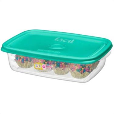 Imagem de Pote Retangular Cores Sortidas 785ml - 165/6 - SANREMO