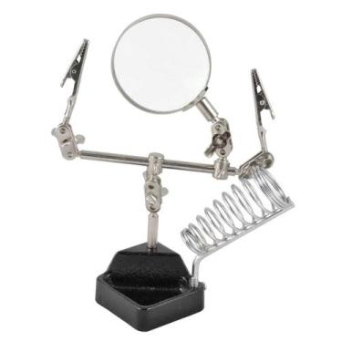 Imagem de Lupa com Garra e Suporte para Ferro de Solda - 0AD - EDA