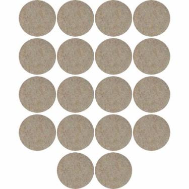 Imagem de Feltro Sintético para Móveis Pesados Scotch Redondo Marrom Pequeno 18 