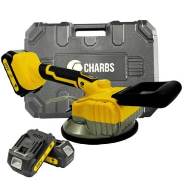 Imagem de Máquina de Assentar Pisos Ee Porcelanatos com 2 Baterias de Alta Duração 20V 100kgf 200W Com Ventosa Vibratória