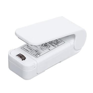 Imagem de Mini saco selador portátil mão imprensa calor selagem snack máquina de selagem para sacos plásticos Design compacto leve para uso doméstico ABS Material (BusinessNDW-11)