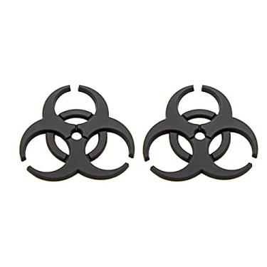 Imagem de Guarda-chuva 2X 3D Resident Evil metal crachá carro proteção logotipo guarda-chuva bioquímica modificação emblema 3D carro motocicleta Decalque Emblema (preto)