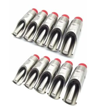 Imagem de Kit 10 Bebedouros Suíno Automático Chupeta Para Porco Adulto 7CM Bico Alimentador de Água Bebedor de Porco Bico de Pato Bebedouro Automático Porcas Leitões Suínos Bico de Água