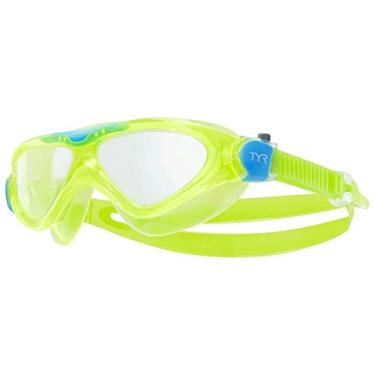 Imagem de TYR Rogue Swim Mask Youth Fit, transparente/amarelo/azul