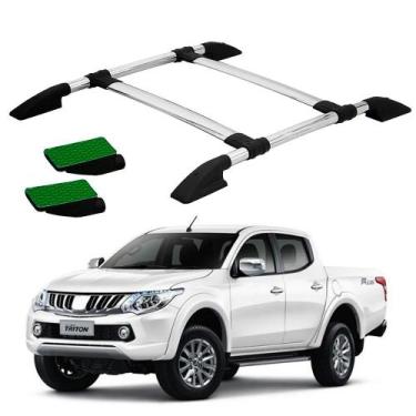 Imagem de Rack Teto Bagageiro L200 Triton 2011 2012 2013 Alumí. Colado - Solar