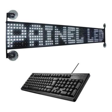 Imagem de Painel Luminoso Letreiro Led Itinerário Caminhão Van 8L 64C - Sindel