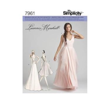 Imagem de Simplicity US8289D5 Vestido feminino para ocasiões especiais com estampas de costura por Leanne Marshall, tamanhos 4-12