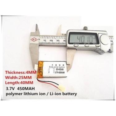 Imagem de Bateria  3,7v 450mah Com 2 Fios 4mm X 25mm X 40mm  402540 - - bgb