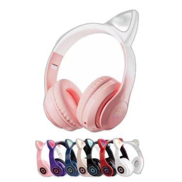 Imagem de Fone De Ouvido Orelha De Gatinho Led Bluetooth Sem Fio - Fss Variedade