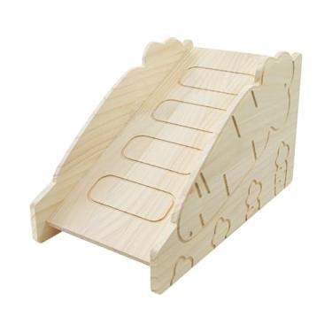 Imagem de IEUDNS Decoração de habitat para casa de, para dormir, esconderijo de hamster de madeira maciça, brinquedo de atividade para pequenos animais de, Style H