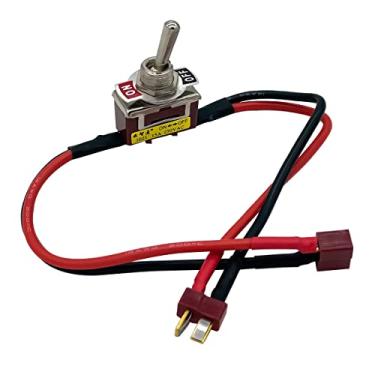 Imagem de Large Current On-Off Electric Power Switch with Deans T Plug for RC Model Airplane Drone Car ESC Battery Red