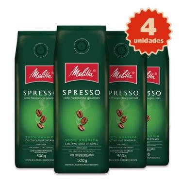 Imagem de Kit Café Melitta Spresso Grão - 4 Unidades 500g