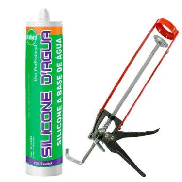 Imagem de Kit Selante Acrílico Bege Fissura Trinca Com Aplicador  - Sbrix