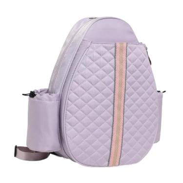 Imagem de Vaveren Bolsa para raquete de badminton, bolsa para tênis, mochila transversal resistente à água, mochila acolchoada para tênis e academias de badminton, Tolet