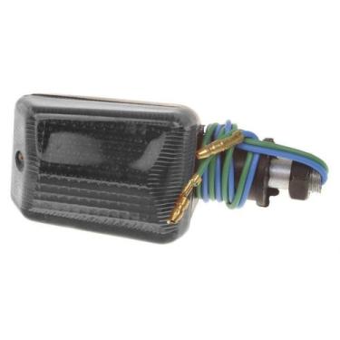Imagem de Pisca mini (carcaça preto) pro tork esportivo universal, FUMÊ CLARO, Ú