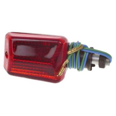Imagem de Pisca mini (carcaça preto) pro tork esportivo universal, VERMELHO, Úni