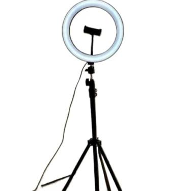Imagem de Ring Light Iluminador 10 Polegadas Com Tripé De 210 cm