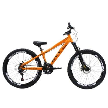 Imagem de Bicicleta Aro 26 GTA Freeride Alumínio 21 Vel Freio a Disco Suspensão 80mm (Laranja)