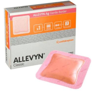 Imagem de Curativo Allevyn Gentle Border Smith e Nephew 12,5cm x 12,5cm 1 Unidad