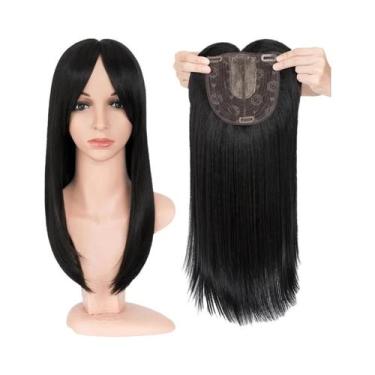 Imagem de Toppers de Cabelo Sintético Longo e Liso - 14'' e 18'' com Franja - Ap