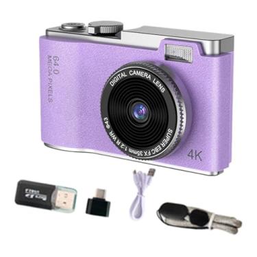 Imagem de Generic Câmera digital portátil CCD de brinquedo 11,7 x 6,4 x 2,9 cm, luz de preenchimento embutida, leve, versátil para gravação de vídeo, tela giratória, Tolet