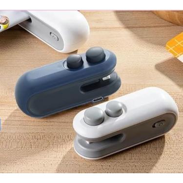 Imagem de Máquina seladora mini de snacks para embalagem e preservação de alimentos em casa, selagem a vácuo