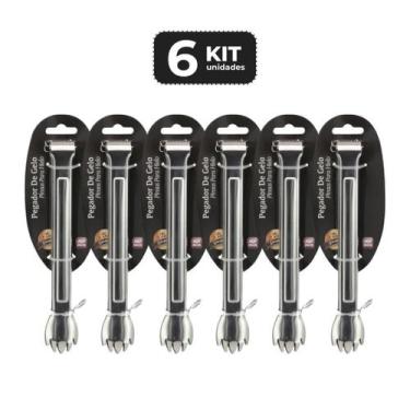 Imagem de Kit 6 pegador de gelo inox 18.5 cm - Chef Line
