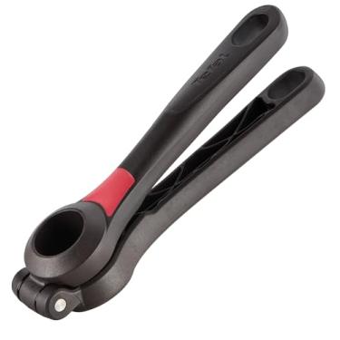 Imagem de Espremedor de Alho Tefal Ingenio, Preto e Vermelho, com Sistema de Pressão Eficiente – Mais Facilidade, Força e Praticidade no Preparo