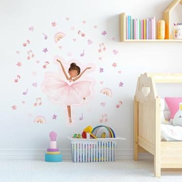Imagem de Adesivo Infantil de Parede Bailarina Lavável Ideal Para Quarto Menina Decoração Delicada Bailarina 01