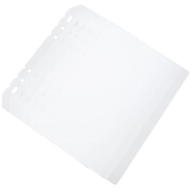 Imagem de GORGECRAFT 6 peças de páginas de livros de exibição de unhas de plástico branco A5 com 6 furos, organizador de unhas, armazenamento, divisor, folhas, página para salão de unhas, materiais de embalagem