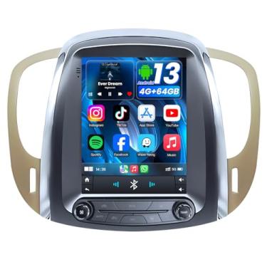 Imagem de Rádio de carro para Buick Lacrosse 2010-2013: 4G + 64G tela sensível ao toque estéreo de 9,7 polegadas com carplay sem fio/Android Auto, Android 13, link espelhado, Bluetooth, câmera de backup