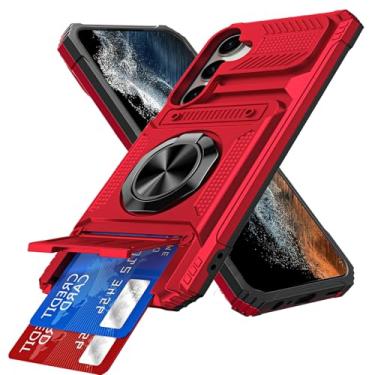 Imagem de COTDINFOR Capa carteira compatível com Samsung Galaxy A35 5G com suporte para cartão (2 cartões) suporte de anel proteção de grau militar capa de telefone à prova de choque para Samsung Galaxy A35 5G