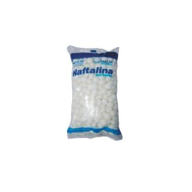 Imagem de Kit 6 Naftalina Em Bolas Branca Embalagem 1kg - Sanilar
