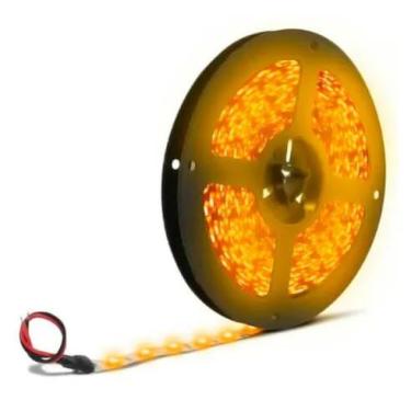 Imagem de Fita LED Âmbar, 5 Metros, 12V, 4.8W, Bivolt, 3528
