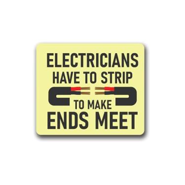 Imagem de Adesivos de decalque elétrico eletricista - para caixas de ferramentas, armários, capacetes, carros, janelas, para-choques, paredes, laptops, copos - 12 cm (eletricistas precisam tirar)