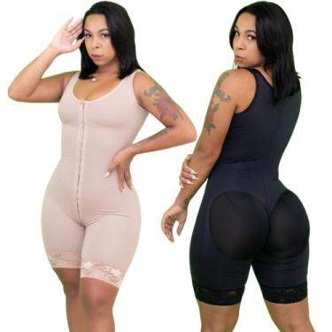 Imagem de Cinta Faixa Macacão Modelador Levanta Bumbum Pós Cirúrgico - Fanáticos