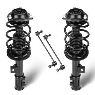 Imagem de Conjunto de suportes dianteiros com amortecedor de mola de bobina e elos de extremidade compatíveis com Hyundai Elanta 2011-2016, substitui 172709 172708 (4 peças)