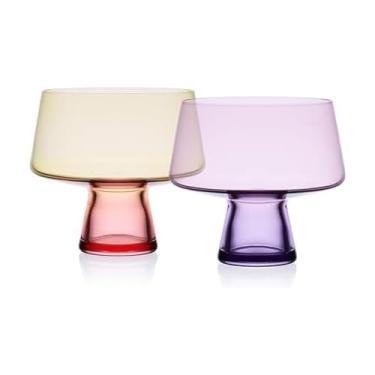 Imagem de Mikasa Chroma Conjunto de 2 copos de bar empilháveis Cosmopolitan para coquetel Martini, 500 ml