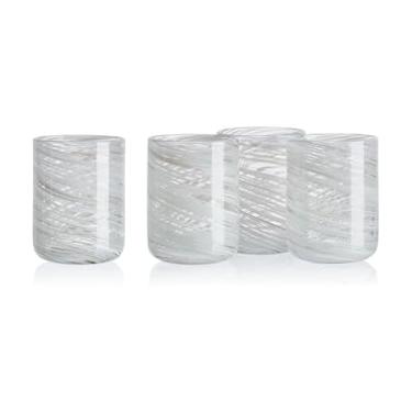 Imagem de Mikasa Conjunto de 4 copos duplos Old Fashion Color Swirl Grey, 425 g