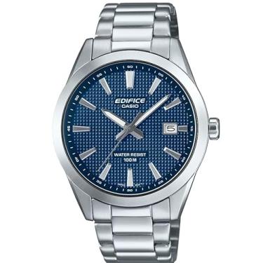 Imagem de Casio Edifice | Série EFV160D | Indicador de data | Aço inoxidável | Resistente à água 100 m | Relógio analógico | Prata/Azul