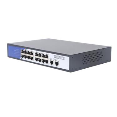 Imagem de Fafeicy 16 Port Ethernet Switch 18 Port Network Hub Com 4KV Guard 7.2 Gbps Capacidade de Comutação para Dormitório do Escritório Em Casa (Plugue UE 100-240V)