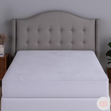 Imagem de Protetor de Colchão com Elástico Antiácaros e Lavável (Casal Padrão)