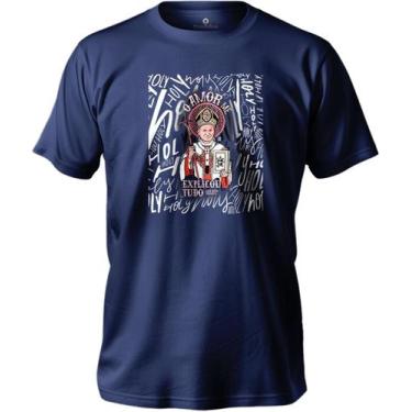 Imagem de Camiseta De Algodão Masculina E Feminina Estampada Holly São João Paul