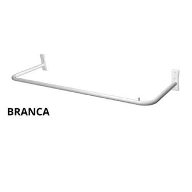 Imagem de Arara de Parede Cabideiro - Lojas Closets Quartos 100CM Várias Cores -