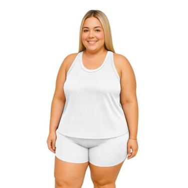 Imagem de Regata Nadador Feminina Dryfit Fitness Academia Plus Size - Roger, G3,