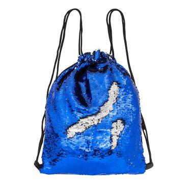 Imagem de Mochila Lantejoula Reversível Dani Lessa Azul e Prateado