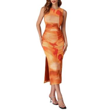 Imagem de Vestido feminino Grace Karin, convidado de casamento de verão, laranja