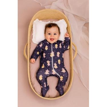 Imagem de Macacão Bebê Soft com Zíper Frontal Térmico Quentinho e Aconchegante F