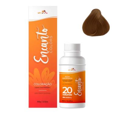 Imagem de Beleza Ruiva – Kit Coloração Encanto Colors 7.43 Louro Médio Cobre Dourado | Oxigenada 20vol 6% | Ruivo Doce de Leite Natural e Brilhante